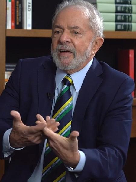 O ex-presidente Luiz Inácio Lula da Silva em entrevista ao UOL - UOL