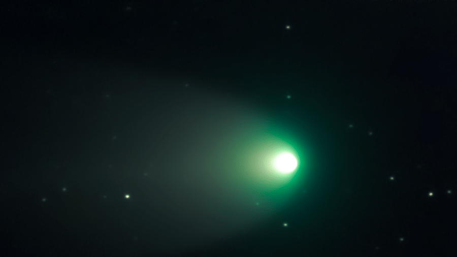 Imagem do cometa Leonard feita por - Igaraçu do Tietê/SP   - Tiago Domezi 