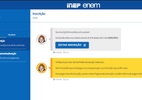 Site do Inep fica instável em dia de divulgação da nota do Enem - Reprodução Inep