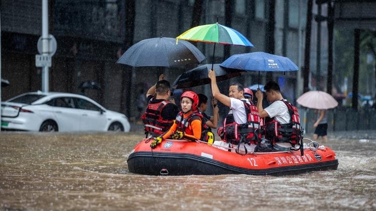Província de Guangdong teve registro de inundações após chuvas intensas na China