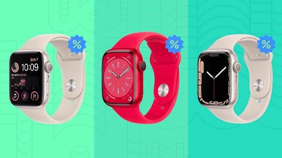 Modelos de Apple Watch que ficaram mais baratos com a chegada da nova série de relógios inteligentes da marca