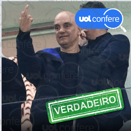 1º.ago.2025 - Registro de gesto obsceno de Moares foi feito pelo jornal O Estado de S. Paulo 1º.ago.2025 - Registro de gesto obsceno de Moares foi feito pelo jornal O Estado de S. Paulo