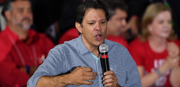 4.ago.2018 - Fernando Haddad discursa durante convenção do PT