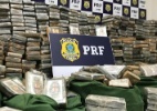 PRF apreende 1,2 tonelada de cocaína em AL; motorista saltou de caminhão em movimento - Divulgação/PRF-AL