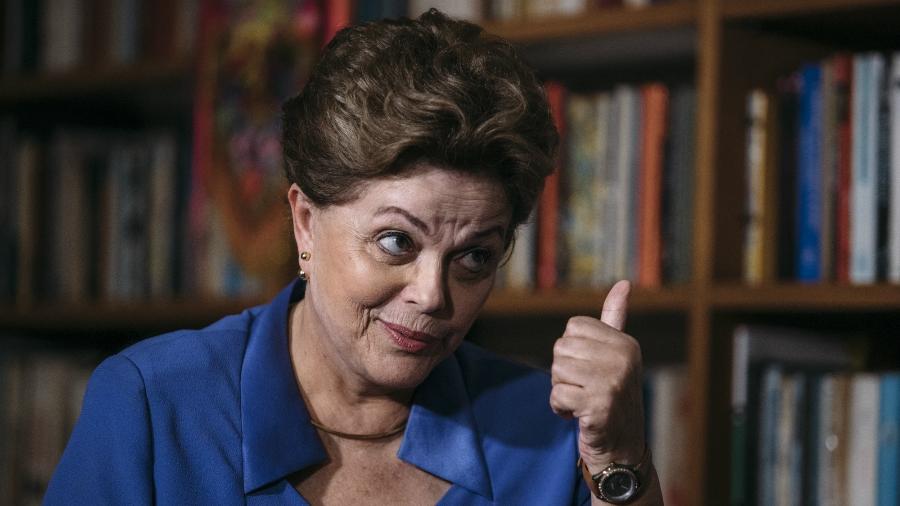Ex-presidente Dilma Rousseff declara apoio a candidatura de Gustavo Mendes (PT), humorista que a imita desde 2012 e que agora disputa vaga na Câmara dos Deputados - Lucas Lima/UOL/Folhapress