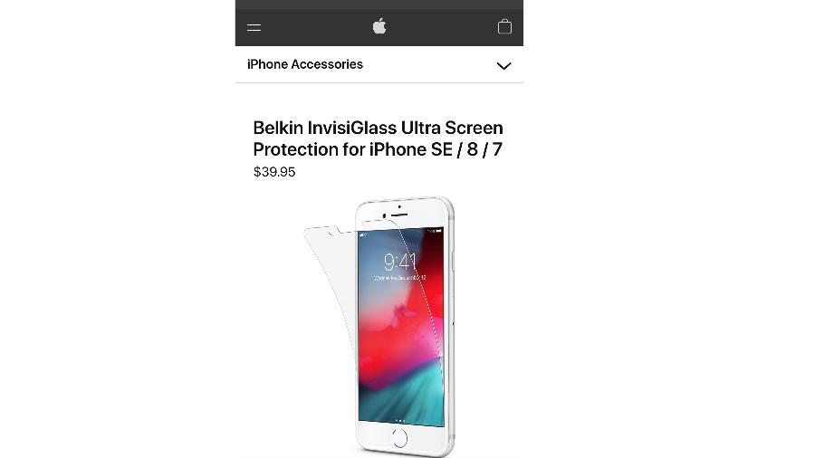Película de proteção para um suposto novo iPhone foi divulgada  - Reprodução