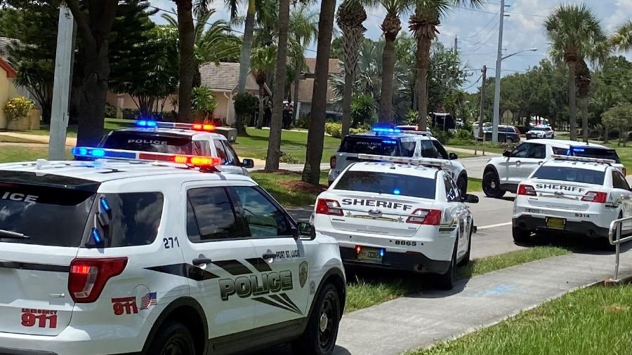 Homem de 82 anos matou um vizinho e sua filha de 11 anos após briga por cachorro na Flórida (EUA) - Reprodução/Twitter/Port St. Lucie PD