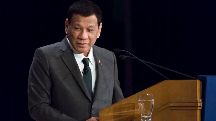 31.mai.2019 - Rodrigo Duterte, presidente das Filipinas, durante evento em Tóquio (Japão) - Tomohiro Ohsumi/Getty Images