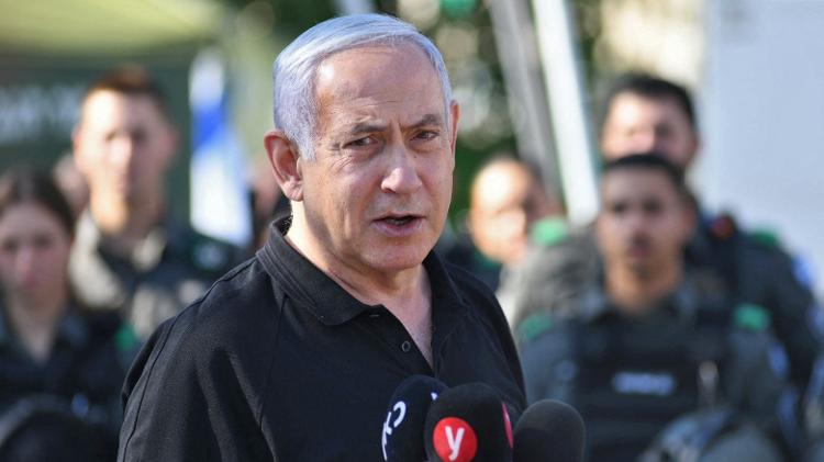 O ex-primeiro-ministro de Israel, Benjamin Netanyahu - Yuval Chen/Pool/AFP - Yuval Chen/Pool/AFP