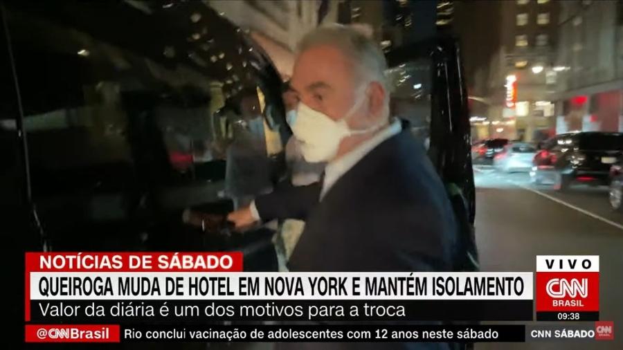 Ministro da Saúde, Marcelo Queiroga, deixa hotel de luxo onde fazia quarentena em Nova York - Reprodução/CNN