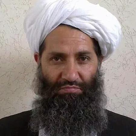 Imagem de arquivo mostra o líder Haibatullah Akhundzada, autoridade dos Talibãs - AFP