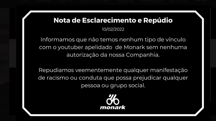 Marca de bicicleta Monark nega relação com youtuber após polêmica com nazismo - Reprodução - Reprodução