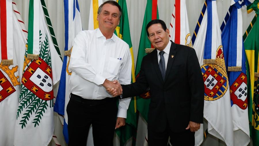 Jair Bolsonaro e Hamilton Mourão - Alan Santos/PR