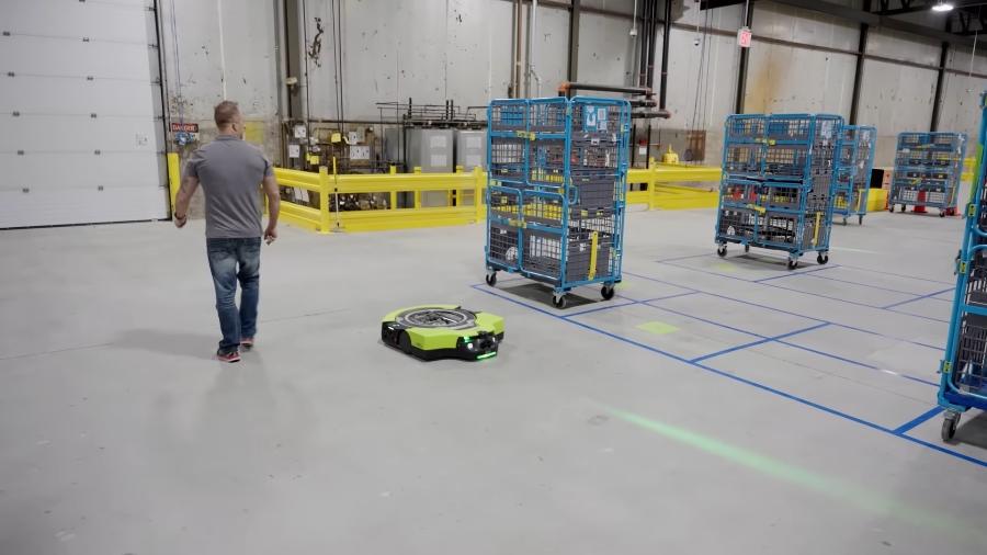 Proteus, robô da Amazon que ajuda na logística - Reprodução/Amazon