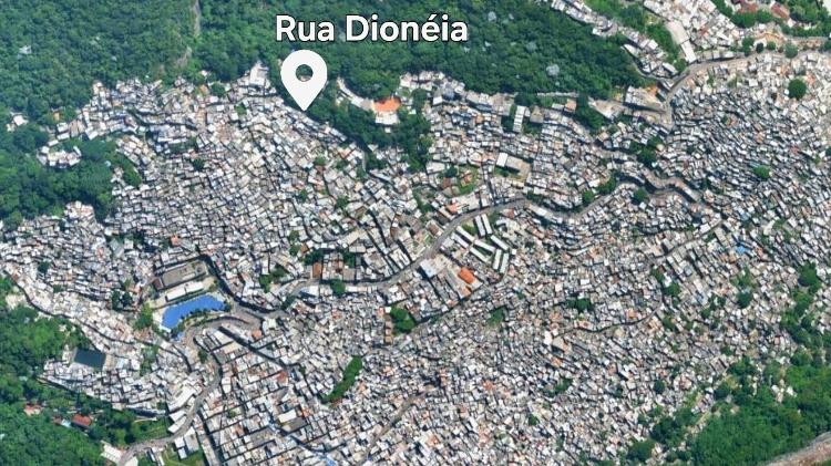 Rua onde cearenses do CV se escondem fica no fim da Rocinha e ao lado de mata Rua onde cearenses do CV se escondem fica no fim da Rocinha e ao lado de mata