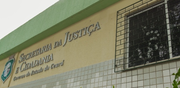 Secretaria de Justiça e Cidadania do Ceará, em Fortaleza, foi atacada a tiros na madrugada de sábado (24) - Jarbas Oliveira/Estadão Conteúdo