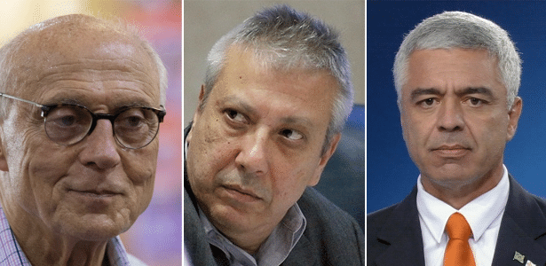 Os candidatos Eduardo Suplicy (PT), Mario Covas Neto (Podemos) e Major Olímpio (PSL)