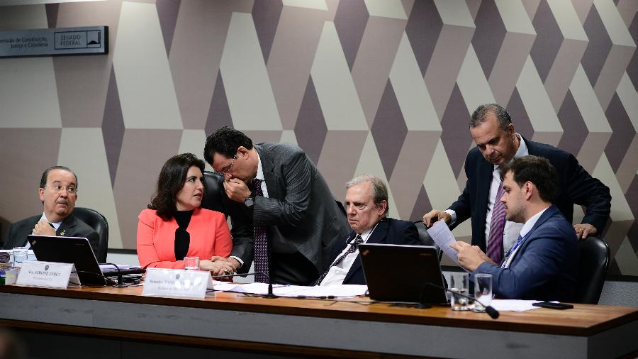 4.set.2019 - CCJ do Senado reunida em torno da reforma da Previdência - Pedro França/Agência Senado