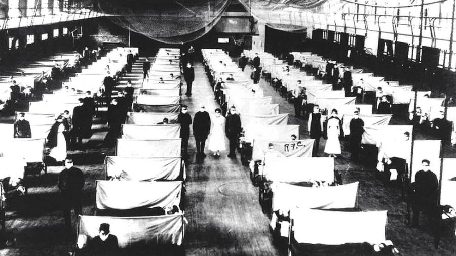 Estima-se que entre 50 e 100 milhões de pessoas tenham morrido por causa da gripe espanhola - GETTY IMAGES via BBC