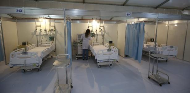 Dos 100 leitos abertos hoje no Riocentro, 20 são de terapia intensiva (UTI) e 80 de enfermaria