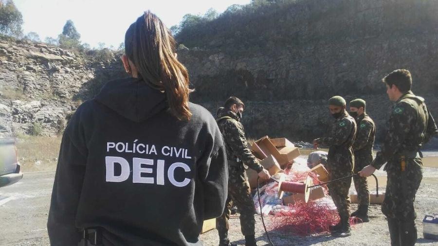 Operação da Polícia Civil foi deflagrada com o apoio do Exército - Divulgação
