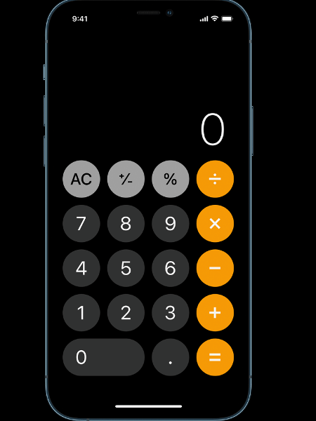 Calculadora do iPhone - Reprodução