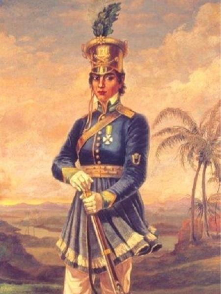 Maria Quitéria foi a primeira mulher a fazer parte do Exército - Domenico Failutti/Museu Paulista