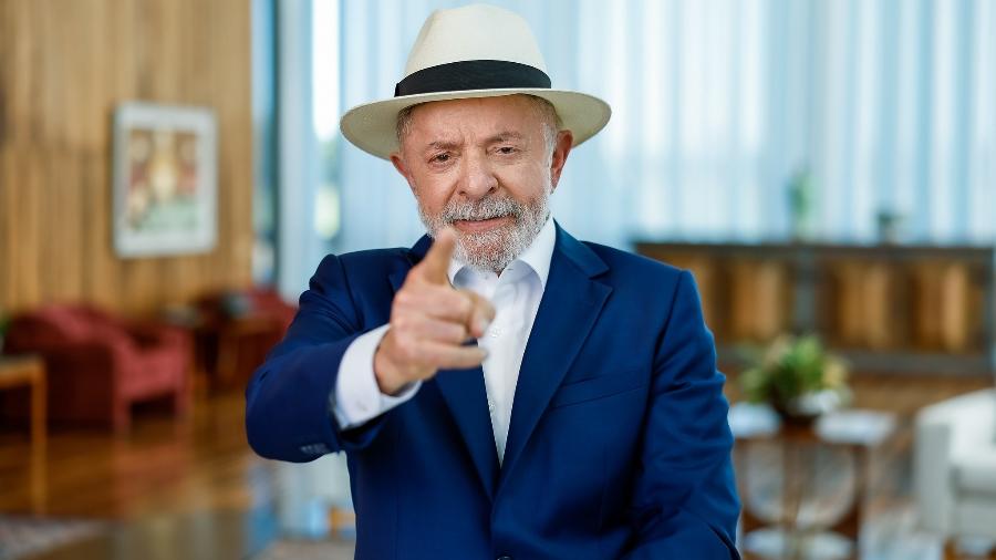 30.abr.2026 - Presidente Lula durante pronunciamento à nação por ocasião do Dia do Trabalhador, no Palácio da Alvorada