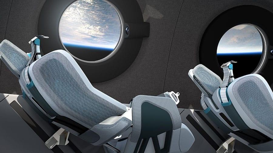 Virgin Galactic mostra interior de sua espaçonave para voos turísticos suborbitais - Divulgação/Virgin Galactic