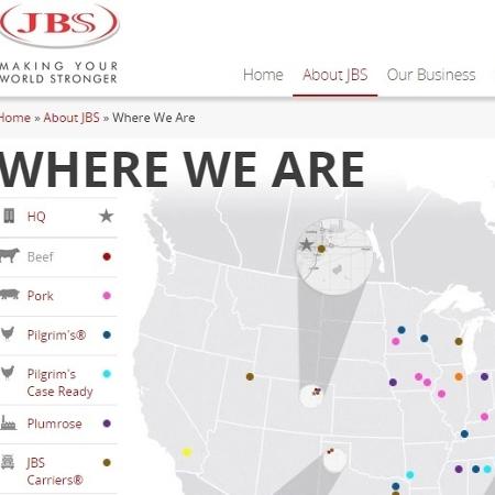 Maior processadora de carnes do mundo, JBS tem grande presença nos EUA - Site da empresa