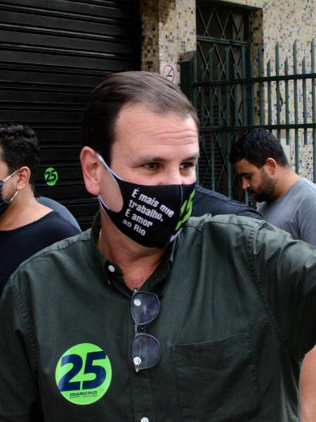 Eduardo Paes (DEM), participa de reunião com comerciantes durante campanha à Prefeitura do Rio de Janeiro - RAMON VELLASCO/ESTADÃO CONTEÚDO
