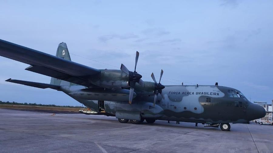 ??Pouso do C-130 Hércules em Macapá-AP - Divulgação/Defesa