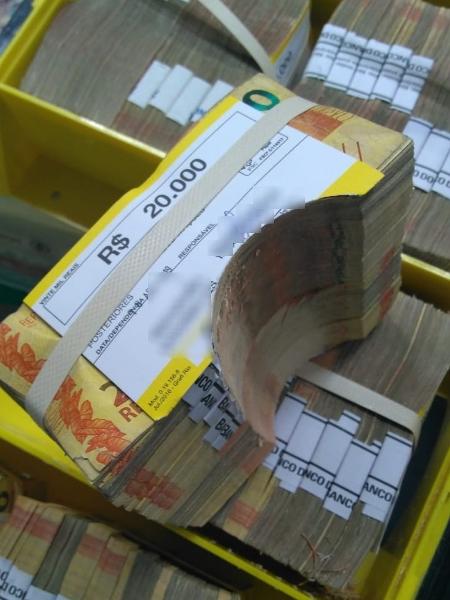 Sistema de inutilização de cédulas impediu roubo de R$ 90 milhões em Araçatuba (SP) - Reprodução