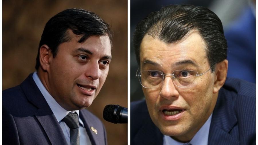 Wilson Lima (União Brasil) e Eduardo Braga (MDB) - Agência Senado e Agência Brasil