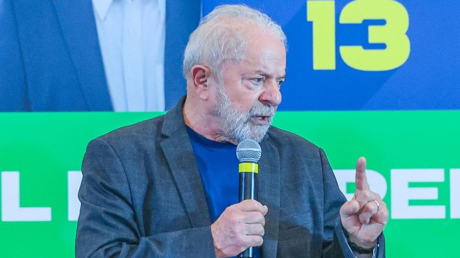 O ex-presidente Lula (PT) em encontro de campanha, em São Paulo - Ricardo Stuckert