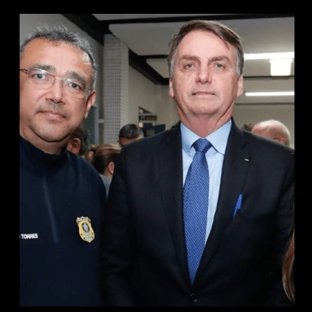 PRF Ricardo Torres e o presidente Jair Bolsonaro, em foto publicada no Instagram - Reprodução do Instagram - Reprodução do Instagram