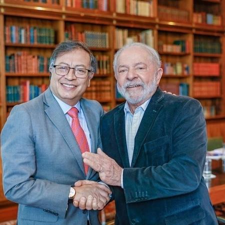 Os presidentes Lula e Gustavo Petro, da Colômbia - Ricardo Stuckert/PR