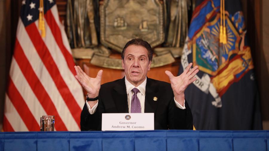 Uma investigação feita pela Procuradoria-Geral de Nova York concluiu que Andrew Cuomo assediou várias mulheres - Matthew Cavanaugh/Getty Images