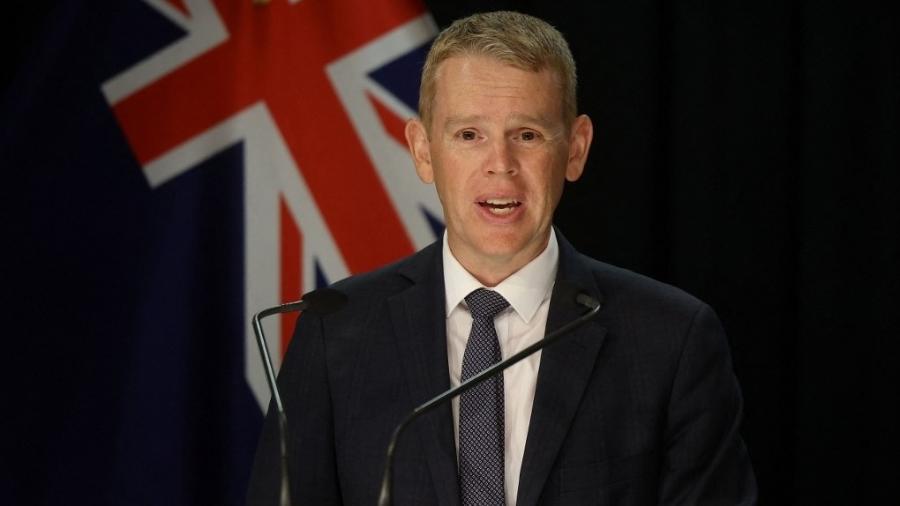 Chris Hipkins foi confirmado como líder do Partido Trabalhista e substituirá Jacinda Ardern como primeiro-ministro da Nova Zelândia - Marty MELVILLE / AFP