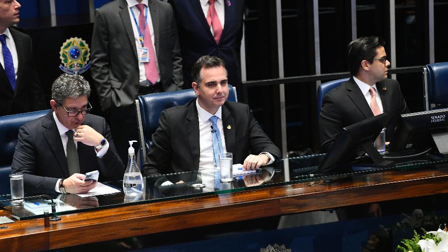 O presidente reeleito do Senado, Rodrigo Pacheco (PSD-MG) - Divulgação/Jefferson Rudy/Agência Senado