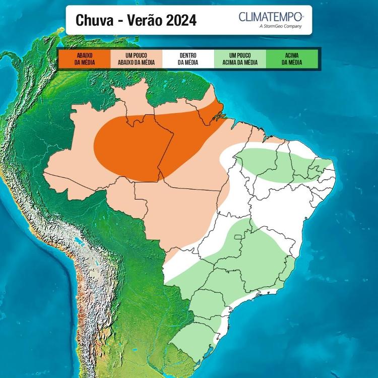 Distribuição de chuvas pelo país deve continuar afetada pelo El Niño