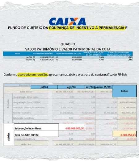 ANTES: Documento mostrava gastos