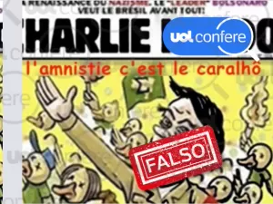 Charlie Hebdo não comparou Bolsonaro a Hitler em capa da revista