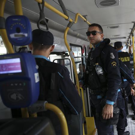 Homens da Força Nacional de Segurança fazem policiamento ostensivo em Fortaleza - 06.jan.2019 - José Cruz/Agência Brasil