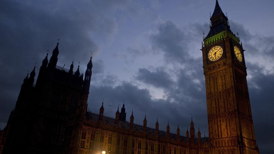 Vista do Big Ben, relógio símbolo de Londres, localizado no Palácio de Westminster - KIERAN DOHERTY/REUTERS