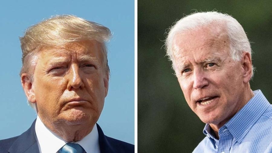 Informante diz que Trump pediu a líder ucraniano para investigar Biden (dir.) e seu filho - Reutes/Getty Images/BBC