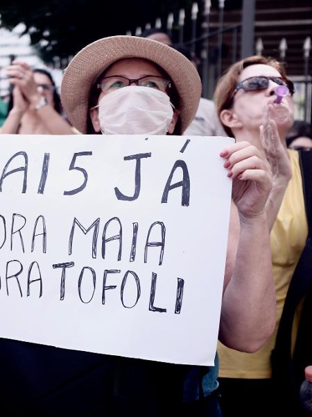 Entre as manifestações de ódio, estão pedidos pela volta do AI-5, que remete ao período mais violento da ditadura militar no Brasil - Ettore Chiereguini/Futura Press/Estadão Conteúdo