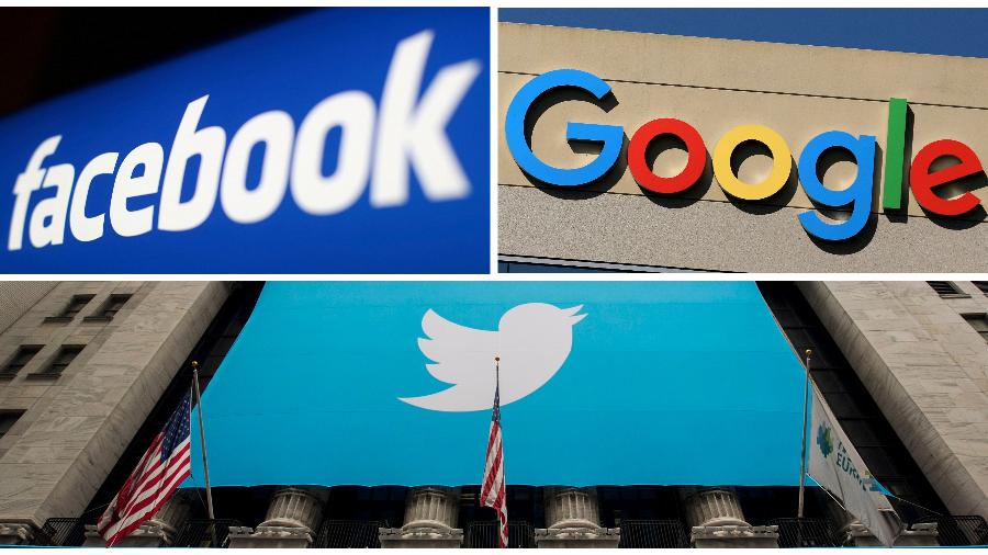 Facebook, Google e Twitter foram algumas das empresas que assinaram o acordo - REUTERS FILE PHOTO