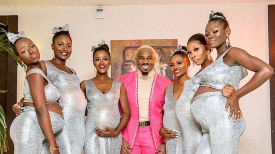 Mike Eze-Nwalie Nwogu e as seis mulheres que seriam mães de seus filhos  - Reprodução/Instagram