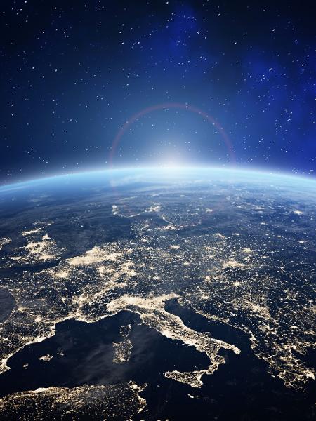 Planeta Terra visto do espaço  - Getty Images